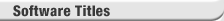 Software Titles